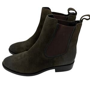 Thursday Boot Company Duchess Ankle Boots Size 7.5 Dark Olive Suede